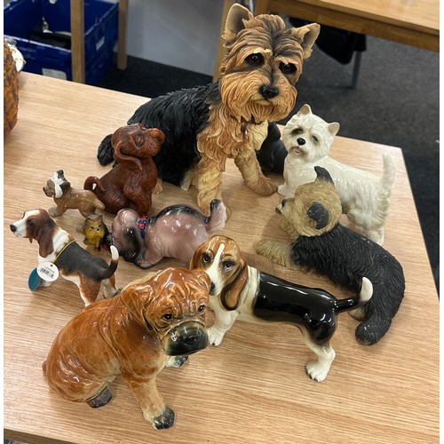 182 - Selection of assorted dog figures