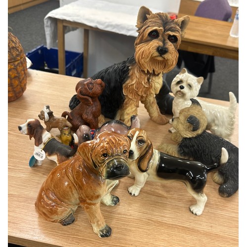 182 - Selection of assorted dog figures