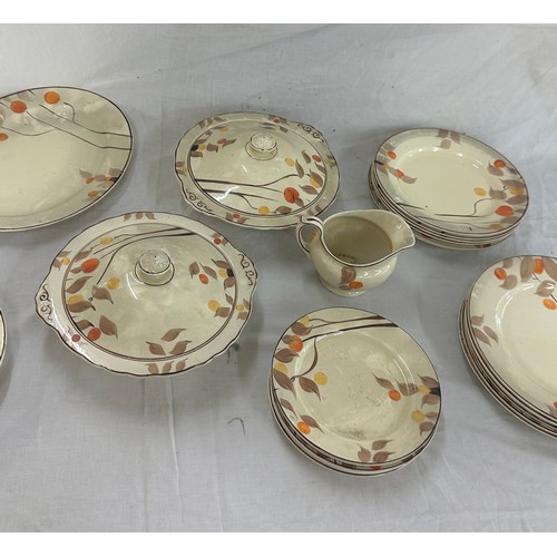 269 - Wedgwood  Cele part dinner service to include tureens, plates, jug etc