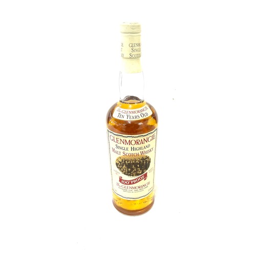 605 - Bottle of Glenmorangie single malt scotch whisky 100 proof, 57% 1 litre ten years old