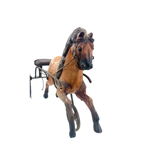 299 - Ornamental horse and carriage overall length 24 inches , Height 13 inches