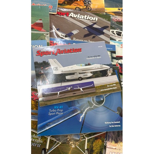 151 - Large selection of EAA Sport Aviation magazines