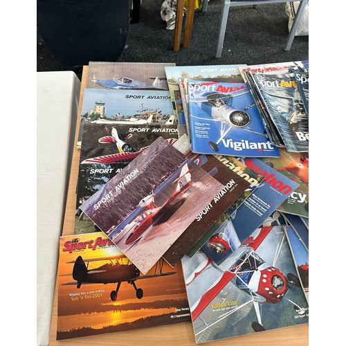 195 - Large selection of Sport Aviation magazines