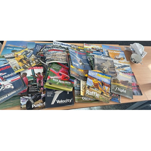 277 - Large selection of  Sport Aviation magazines