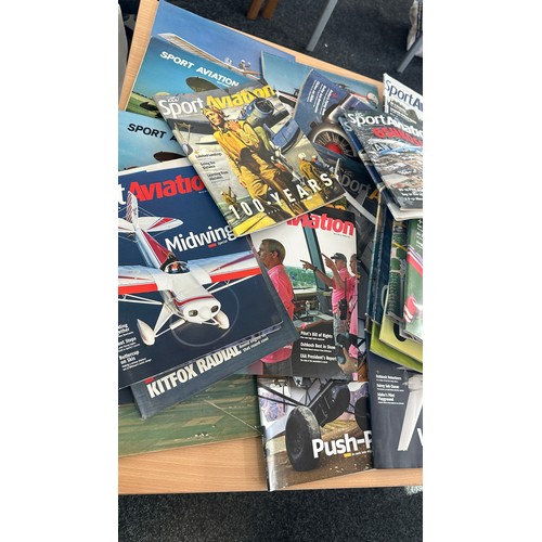 277 - Large selection of  Sport Aviation magazines