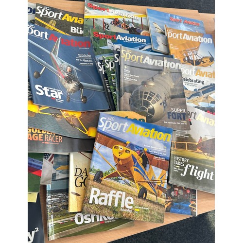 277 - Large selection of  Sport Aviation magazines