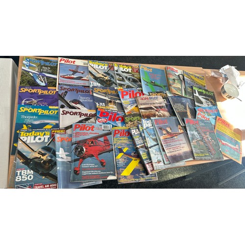 238 - Selection of vintage Pilot air craft magazines to include EAA Sport Pilot, Todays Pilot etc