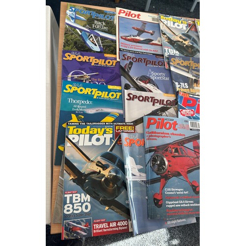 238 - Selection of vintage Pilot air craft magazines to include EAA Sport Pilot, Todays Pilot etc