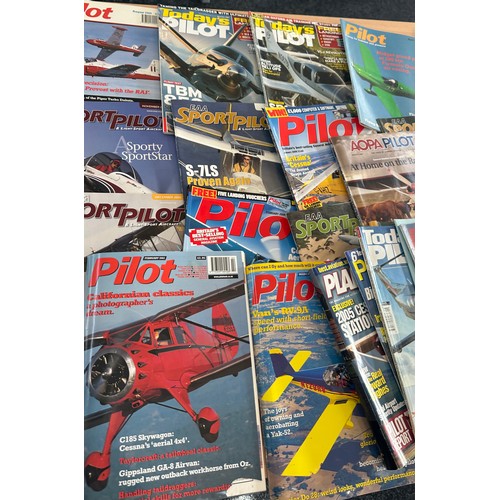 238 - Selection of vintage Pilot air craft magazines to include EAA Sport Pilot, Todays Pilot etc