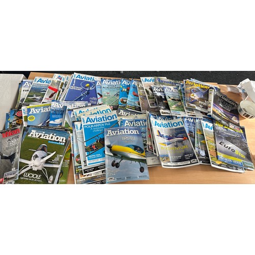 215 - Large selection of vintage ' Light aviation' air craft magazines