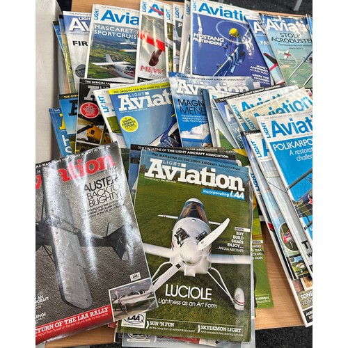 215 - Large selection of vintage ' Light aviation' air craft magazines