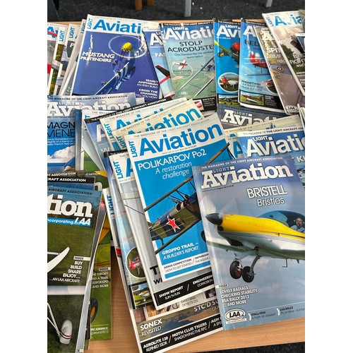 215 - Large selection of vintage ' Light aviation' air craft magazines