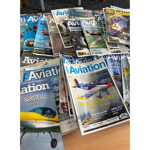 215 - Large selection of vintage ' Light aviation' air craft magazines