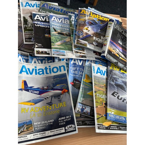 215 - Large selection of vintage ' Light aviation' air craft magazines