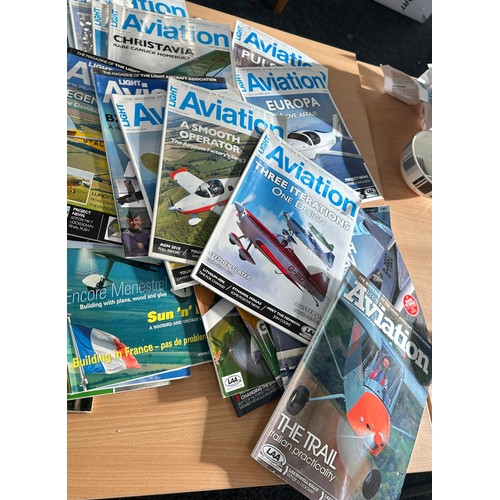 224 - Large selection of vintage ' Light aviation' air craft magazines