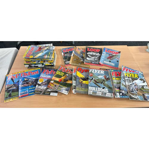 223 - Large selection of assorted air craft magazines to include ' Fly past', ' Loop' and 'Flyer'