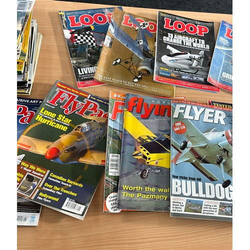 223 - Large selection of assorted air craft magazines to include ' Fly past', ' Loop' and 'Flyer'