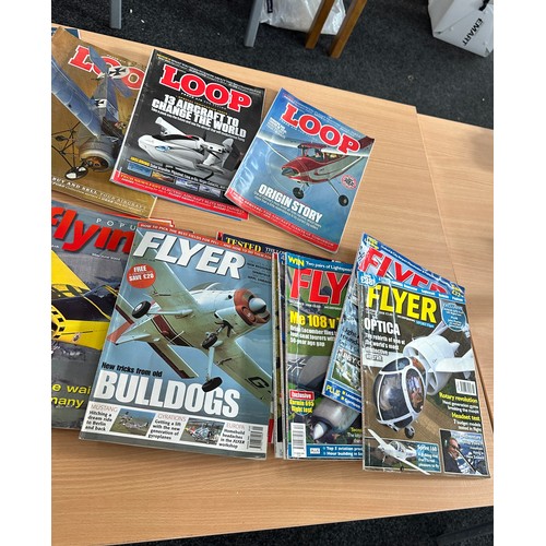 223 - Large selection of assorted air craft magazines to include ' Fly past', ' Loop' and 'Flyer'