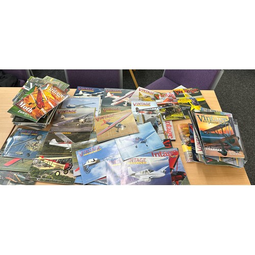 198 - Large selection of vintage air craft magazines ' Vintage Airplane'