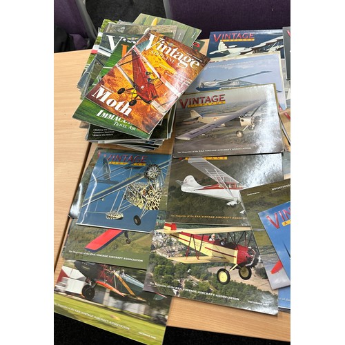 198 - Large selection of vintage air craft magazines ' Vintage Airplane'