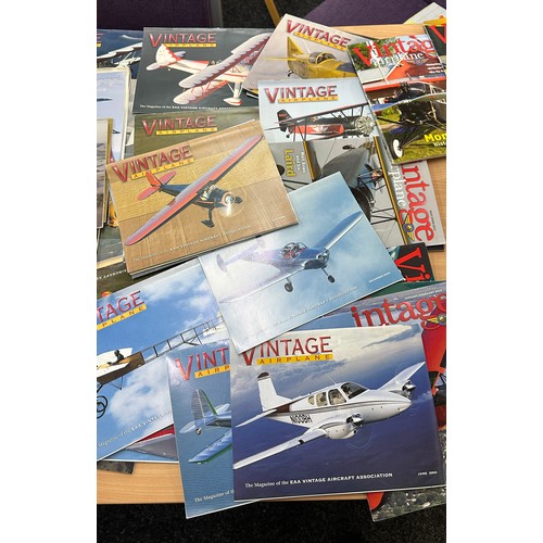 198 - Large selection of vintage air craft magazines ' Vintage Airplane'