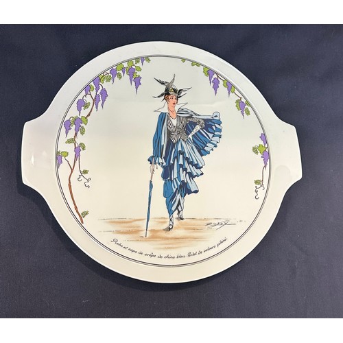 561 - Villeroy & Boch Depuis 1748 design 1900 cake plate diameter approx 13 inches