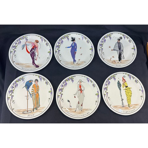 560 - Six Villeroy & Boch Depuis 1748 design 1900 plates measures approx 8 inches diameter