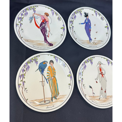 560 - Six Villeroy & Boch Depuis 1748 design 1900 plates measures approx 8 inches diameter