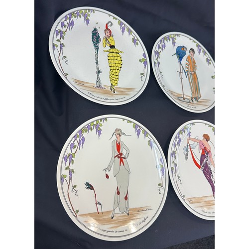 562 - 6 x Villeroy & Boch Depuis 1748 design 1900 plates measures approx 11 inches diameter