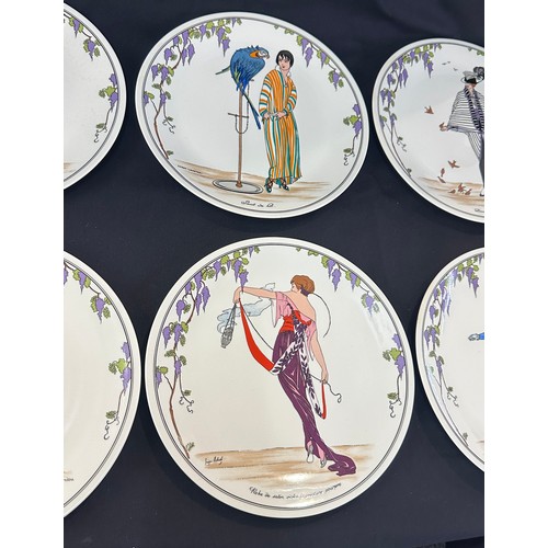 562 - 6 x Villeroy & Boch Depuis 1748 design 1900 plates measures approx 11 inches diameter