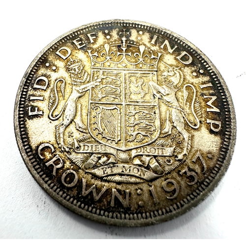 424 - silver 1937 george v1 crown