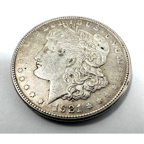 431 - 1921- s silver one dollar