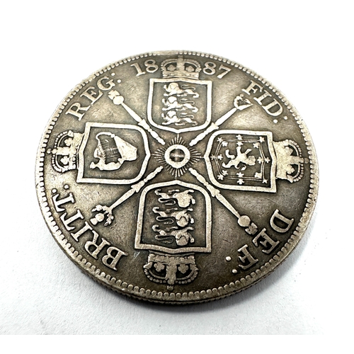 433 - 1887 victorian double florin