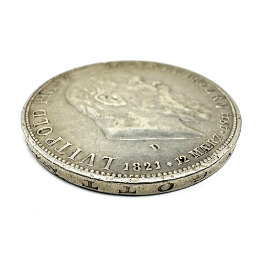 434 - Germany - FÜNF 5 MARK 1911 D BAYERN silver coin