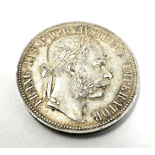 436 - 1888 Austria King Franz Joseph I  Silver 1 Florin Coin high grade