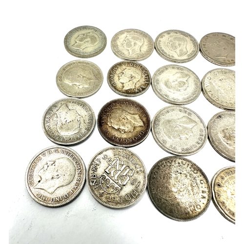 446 - selection of 20 silver sixpences