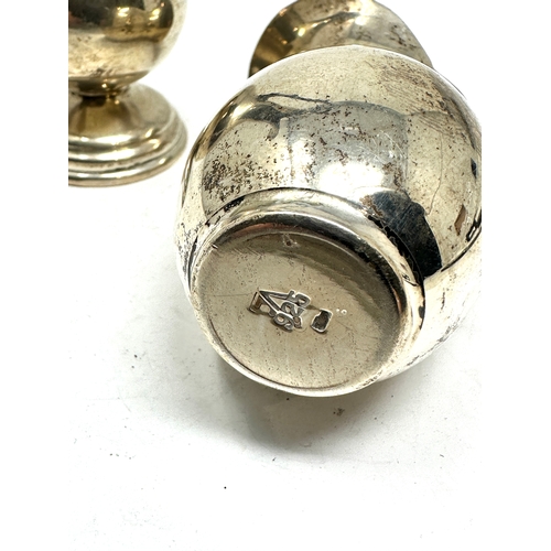 78 - 2 x .925 sterling silver small jugs