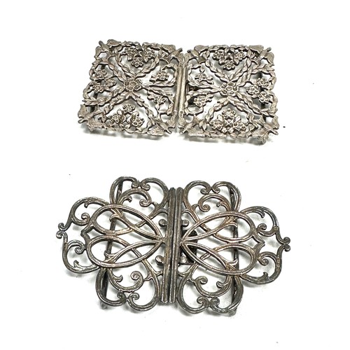 69 - 2 x .925 sterling  buckles