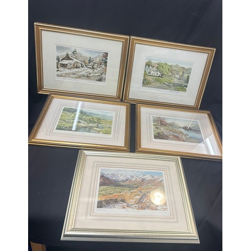 92A - 5 Signed prints by Judy Boyen measures approximately 16 inches by 13 inches tall