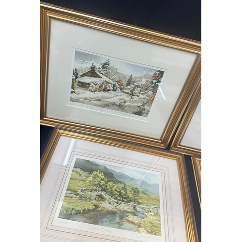 92A - 5 Signed prints by Judy Boyen measures approximately 16 inches by 13 inches tall