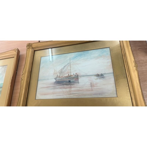 328 - Pair of framed Pastol paintings, measures approximately 26 by 20 t Westcott