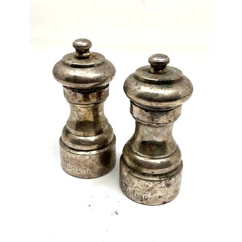 64 - 2 x vintage .925 sterling salt & pepper shakers