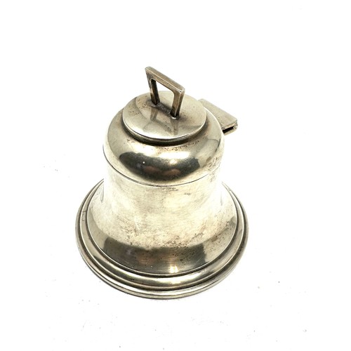 73 - .925 sterling weighted bell form ink well