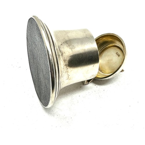 73 - .925 sterling weighted bell form ink well