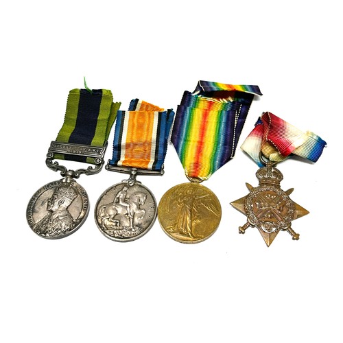 384 - WW1 1914 Morning Star Trio I.G.S Medal Group named 75236 gbr bdr j whittaker r.f.a-ra