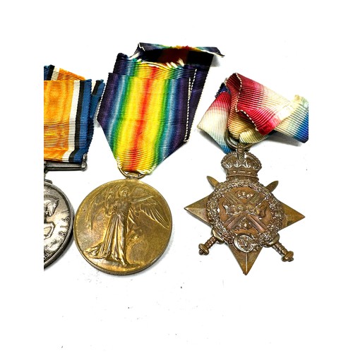 384 - WW1 1914 Morning Star Trio I.G.S Medal Group named 75236 gbr bdr j whittaker r.f.a-ra