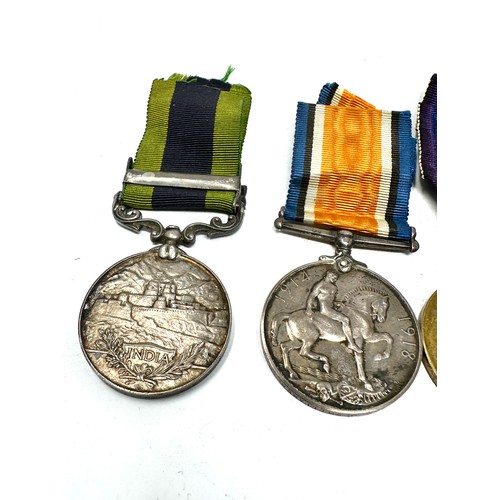 384 - WW1 1914 Morning Star Trio I.G.S Medal Group named 75236 gbr bdr j whittaker r.f.a-ra