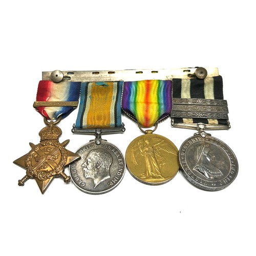 386 - Mounted WW1 1914 Morn Star Trio St. John Medal Group