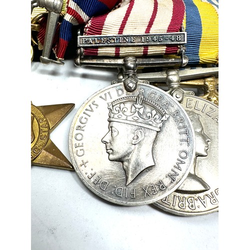 400 - Mounted WW2 ER. II Royal Navy Medal Group n.g.s medal -palestine  1945-48 d/kx93547 f.c willcocks s.... 