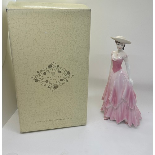 590 - Coalport 1750 sweet harmony figurine in original box measures approx 8 inches tall